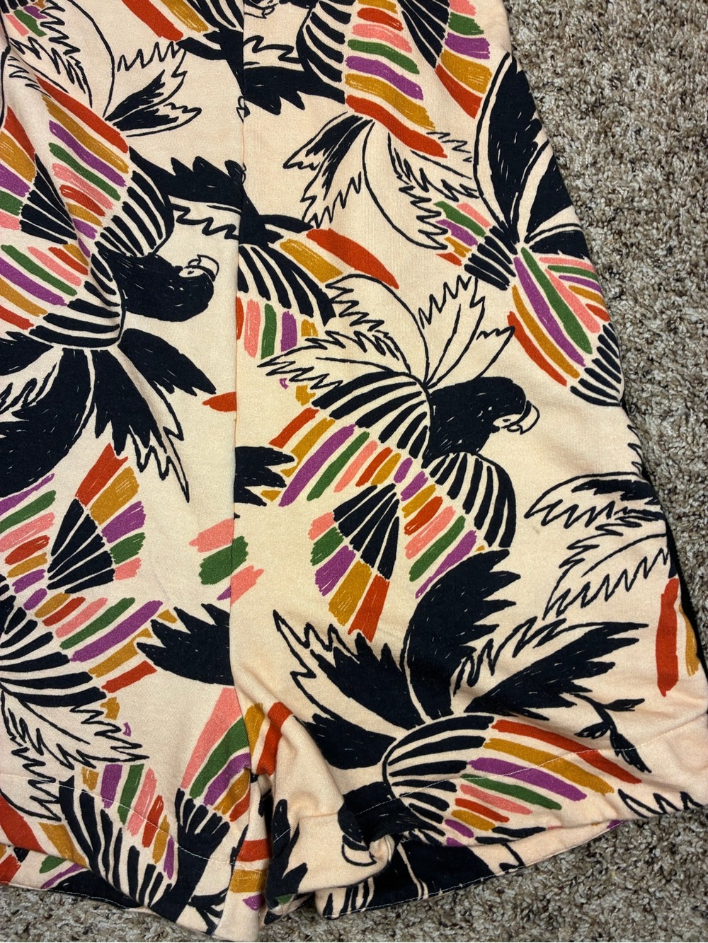 FARM Rio “colorful birds flying in air” Printed Romper - Picture 7 of 15